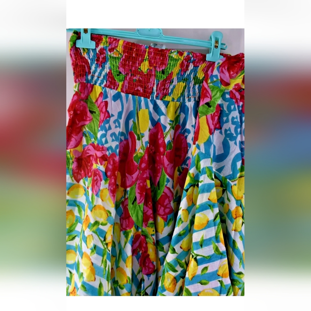 CRUISE! Antica Sartoria 2-piece flare pants & crop top LEMONS - Picture 6 of 9